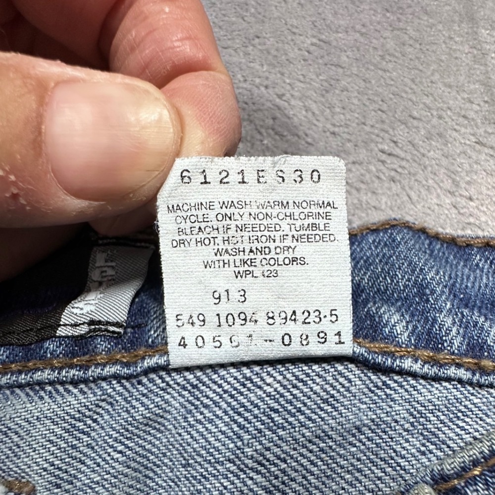 Vintage Levis SilverTab Baggy Jeans 36x30 Medium Wash Denim Made in USA 90s - Picture 7 of 13